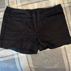 Black dress shorts, size large